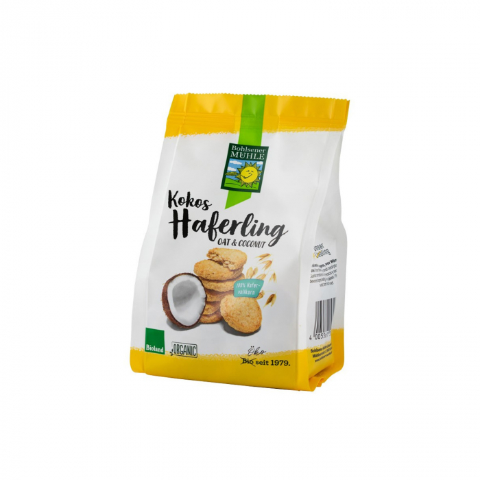 Haferling - biscuiti BIO crocanti din ovaz cu fulgi de cocos, 125g Bohlsener Muhle [1]