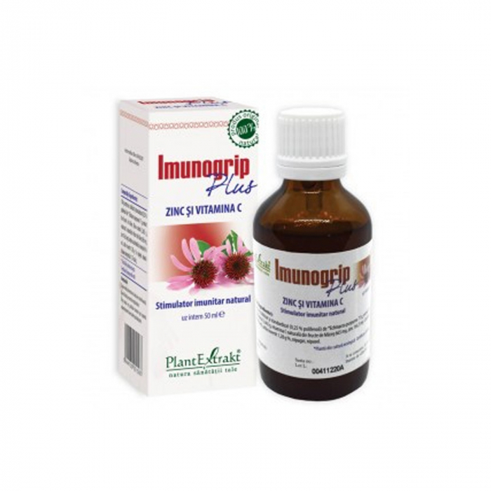 Imunogrip plus zinc vitamina c 50ml Plantextrakt