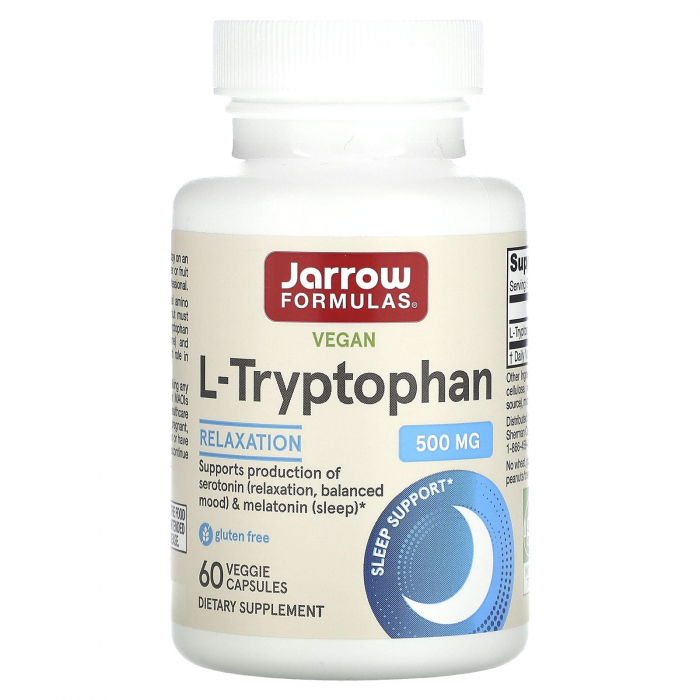 L-Tryptophan, (L-triptofan) - 60 de capsule vegane [1]