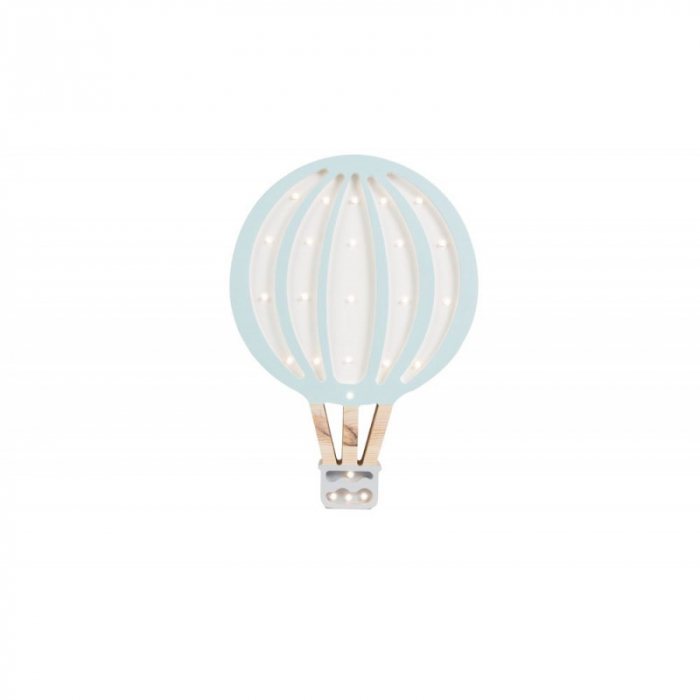 Lampa din lemn si LED cu dimmer, temporizator Balon cu aer cald, Blue Sky [5]
