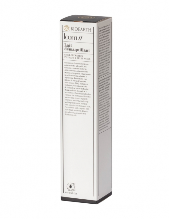 Lapte demachiant cu extract de melc, 200ml - Loom Bioearth [3]
