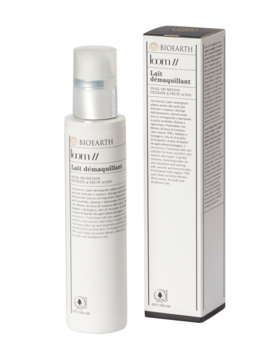 Lapte demachiant cu extract de melc, 200ml - Loom Bioearth [1]