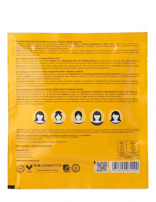 Mască de păr anti-frizz tip cască cu efect termic Gyada [2]