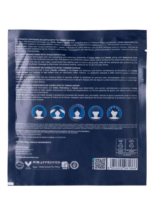 Mască de păr cu acid hialuronic tip cască cu efect termic – Hyalurvedic Gyada [2]