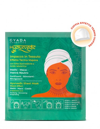 Mască de păr fortifiantă tip cască cu efect termic – Hyalurvedic Gyada [1]