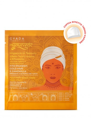 Mască păr blond tip cască cu efect termic – Hyalurvedic Gyada [1]