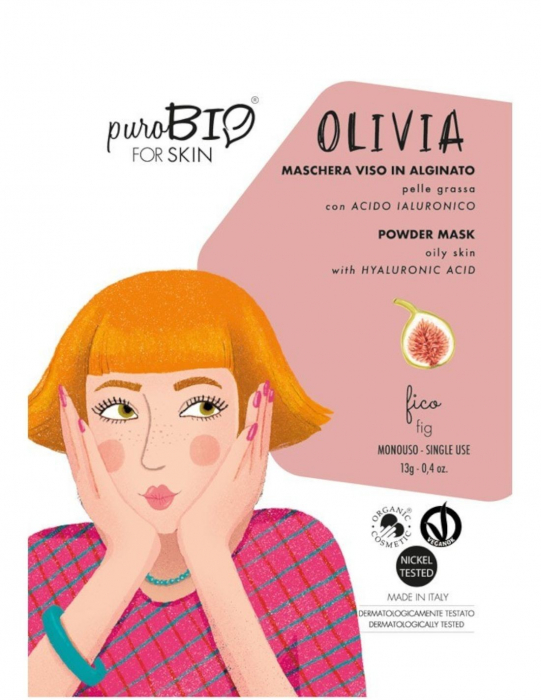 Masca peel-off ten gras OLIVIA smochine, 13gr - PuroBio [1]