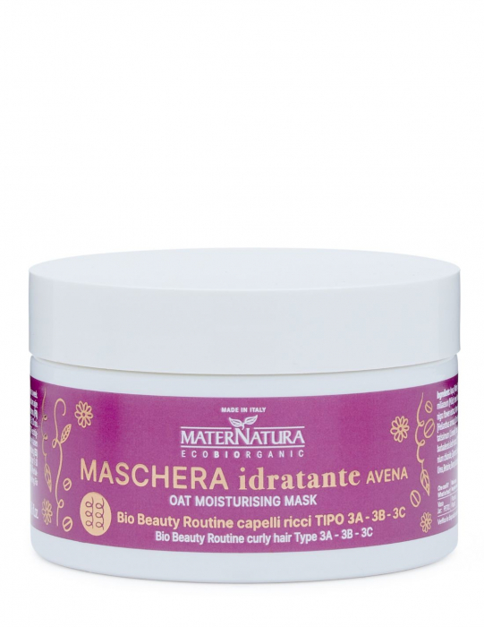 Mască pentru păr creț cu ovăz, 200ml – Maternatura [1]