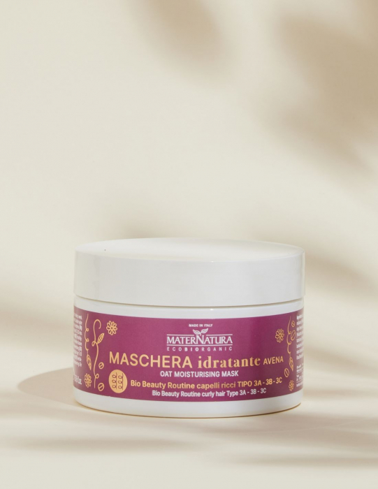 Mască pentru păr creț cu ovăz, 200ml – Maternatura [2]
