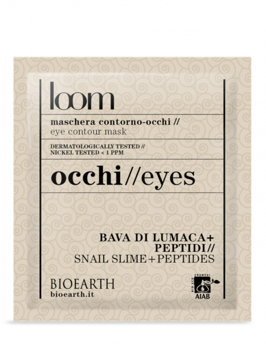 Mască șervețel ochi cu melc si peptide - Loom Bioearth [1]