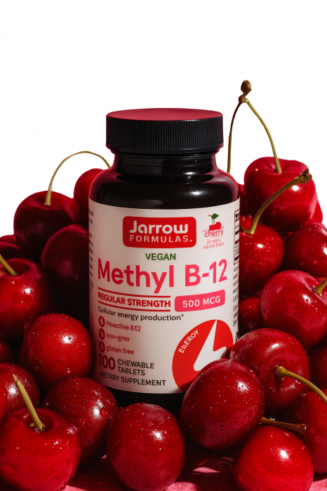 Methyl B-12 Cherry, Cireșe, 500 mcg, 100 tablete masticabile [2]