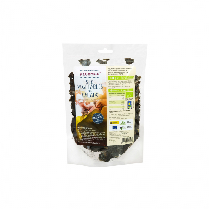 Mix Alge Marine Pentru Salate (Nori, Dulse, Wakame) 100G