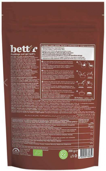 Mix pentru budincă cu ciocolată BIO, 200g [2]