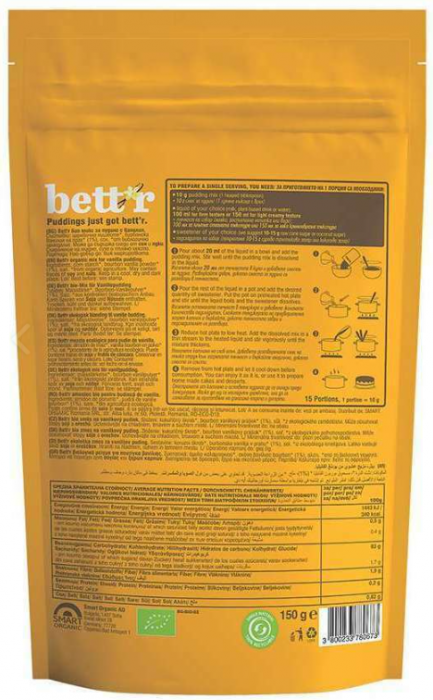 Mix pentru budincă cu vanilie BIO, 150g [2]