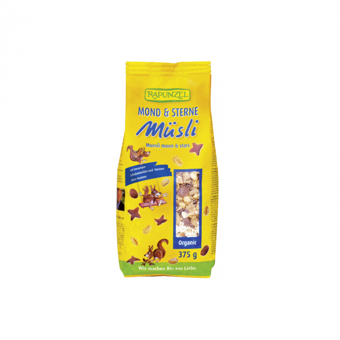 Musli BIO in forma de luna si stele Rapunzel 375g