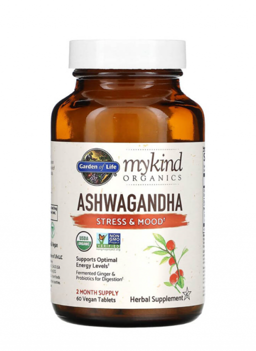 Mykind Ashwagandha ,Stress & Mood, 60 caps [3]