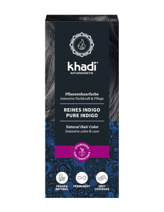 Negru Indigo Khadi - vopsea de par naturala [1]