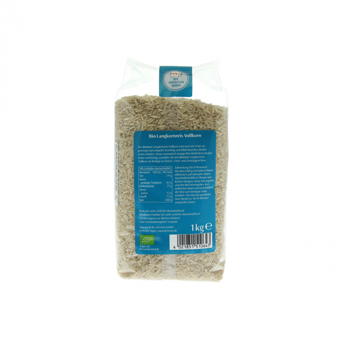 Orez Brun cu Bob Lung organic Dennree 1kg [2]