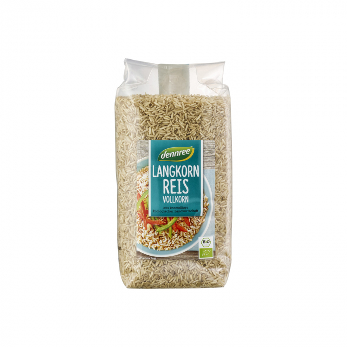 Orez Brun cu Bob Lung organic Dennree 1kg [1]