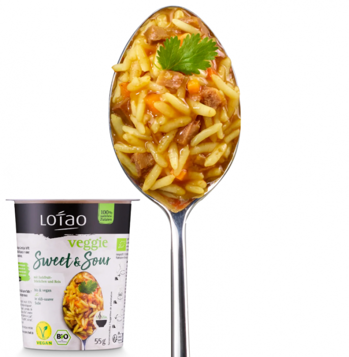 Orez cu jackfruit și sos dulce-acrisor instant, BIO, 55g [3]