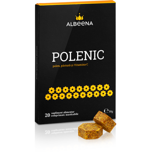 Polenic - comprimate masticabile cu polen, pastura si Vitamina C 20buc