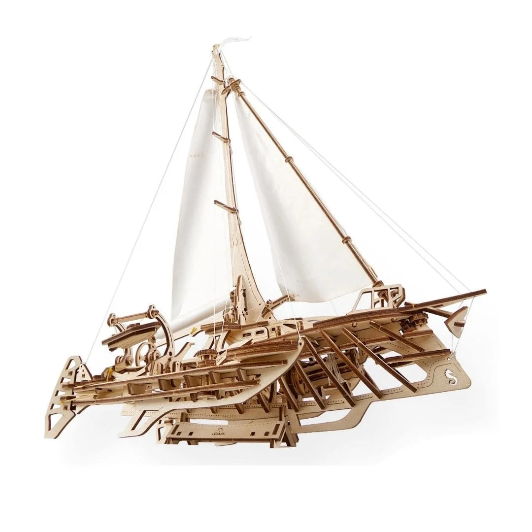Puzzle 3D din lemn - Barca Trimaran
