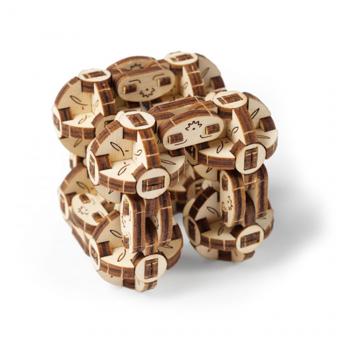 Puzzle 3D din lemn - Flexi Cubs