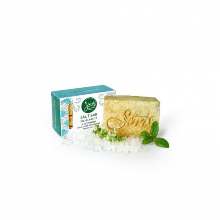 Salt bar- sapun cu 50% sare de mare, salvie, menta,rozmarin