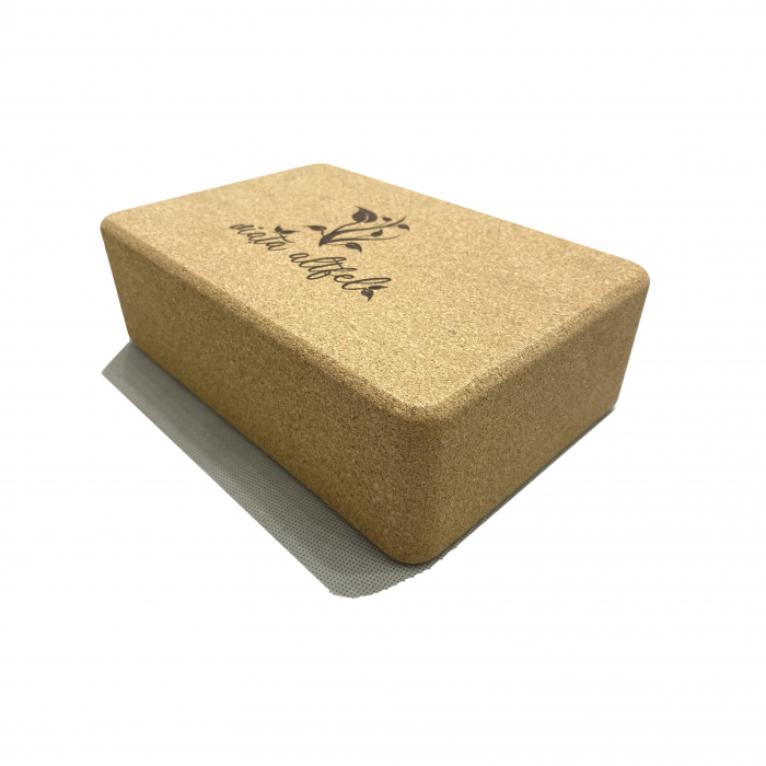 Yoga Block din pluta naturala 23x15x7cm