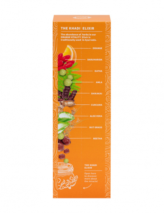 Sampon ayurvedic revitalizant Orange Vitality, 200ml - Khadi [3]