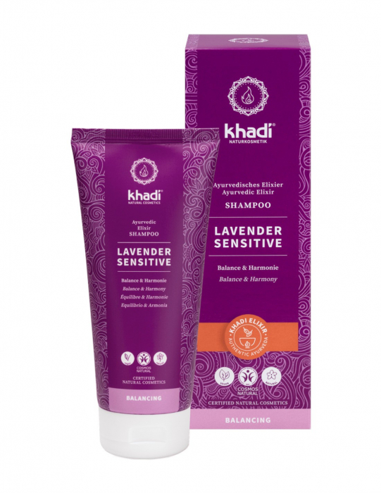 Sampon ayurvedic scalp sensibil Lavender Sensitive, 200ml - Khadi [2]