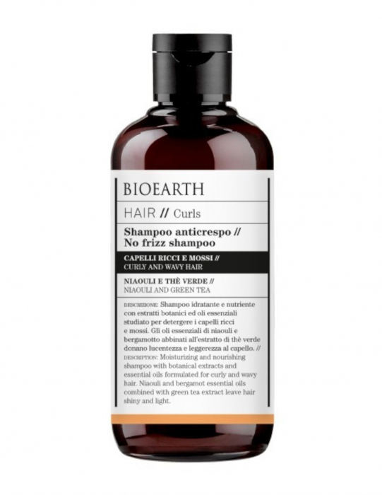 Șampon păr ondulat, creț cu ceai verde, 250ml - Hair Bioearth [1]