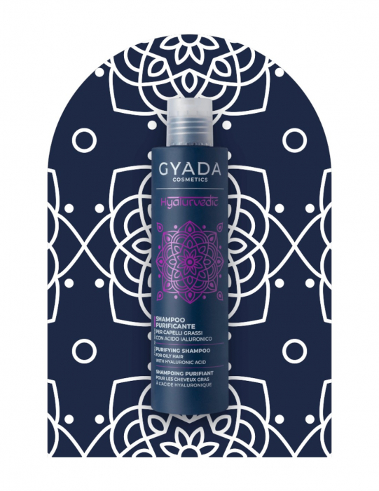 Șampon purificator cu neem și acid hialuronic, 200ml – Hyalurvedic Gyada [3]