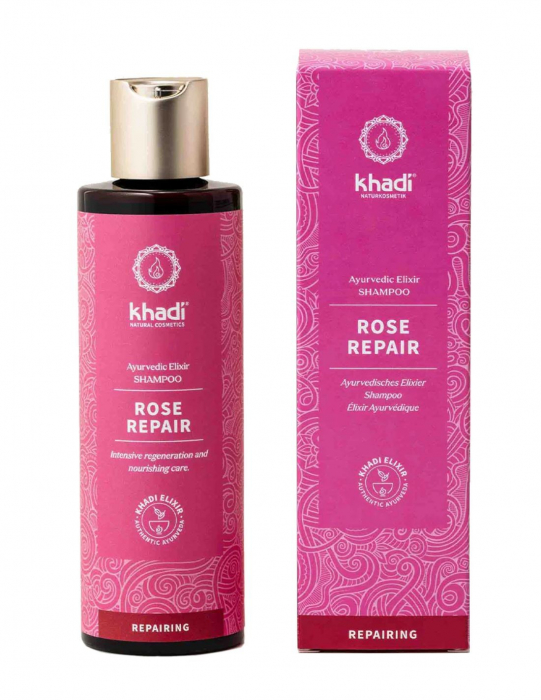 Sampon reparator cu trandafir de Damasc Khadi [2]