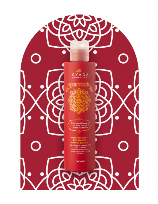 Șampon revitalizare culoare păr roșcat, 200ml – Hyalurvedic Gyada [3]