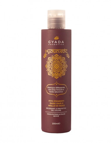 Șampon revitalizare culoare păr șaten, 200ml – Hyalurvedic Gyada [1]