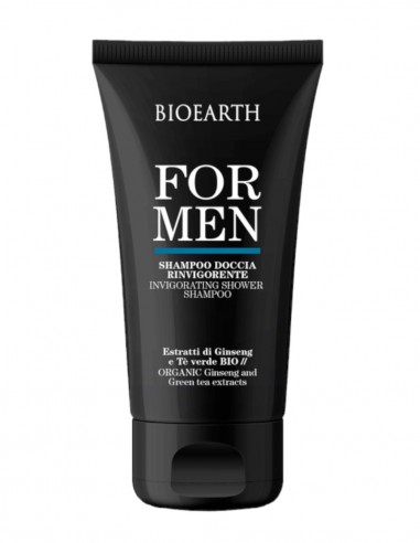 Șampon și gel de duș revigorant pentru bărbați, 200ml – For Men Bioearth [1]