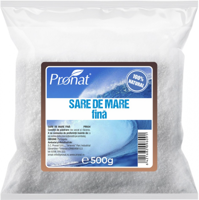 Sare de mare, fină, 500 g [1]