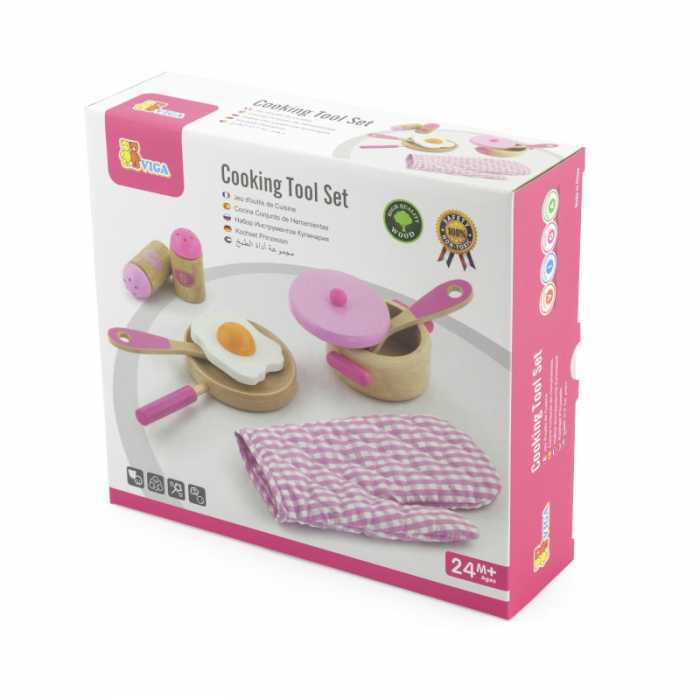 Set accesorii pentru gatit - roz [5]