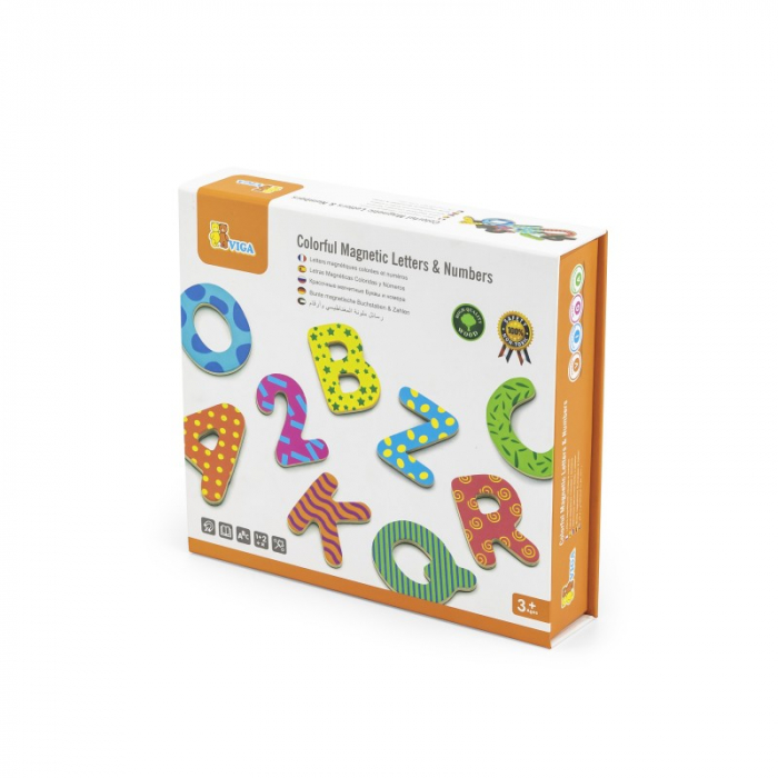 Set de litere si numere magnetice (77 piese) [7]