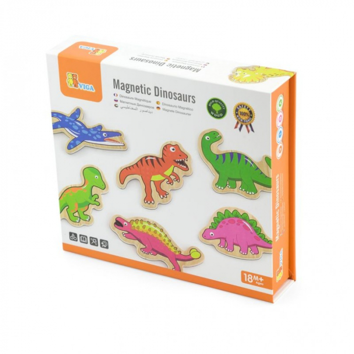Set dinozauri magnetici din lemn 20 buc [2]