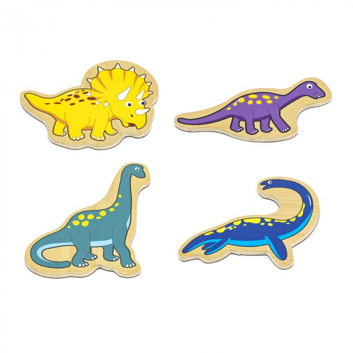 Set dinozauri magnetici din lemn 20 buc [3]