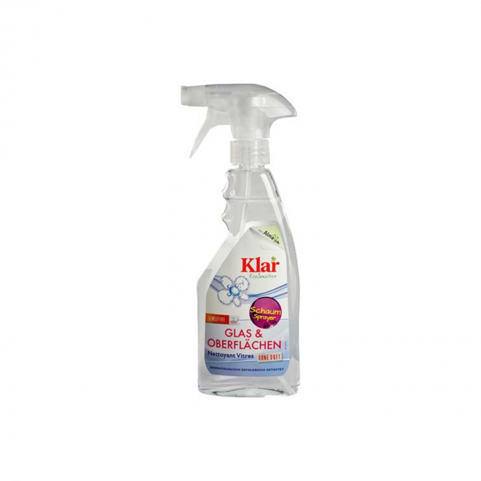 Solutie hipoalergenica pentru curatat si degresat geamuri cu pulverizator BIO Klar 500ml