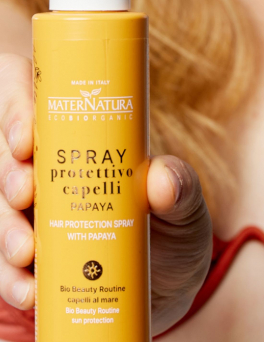 Spray cu filtre UV si papaya pentru par expus la soare, 150ml -  Maternatura [3]