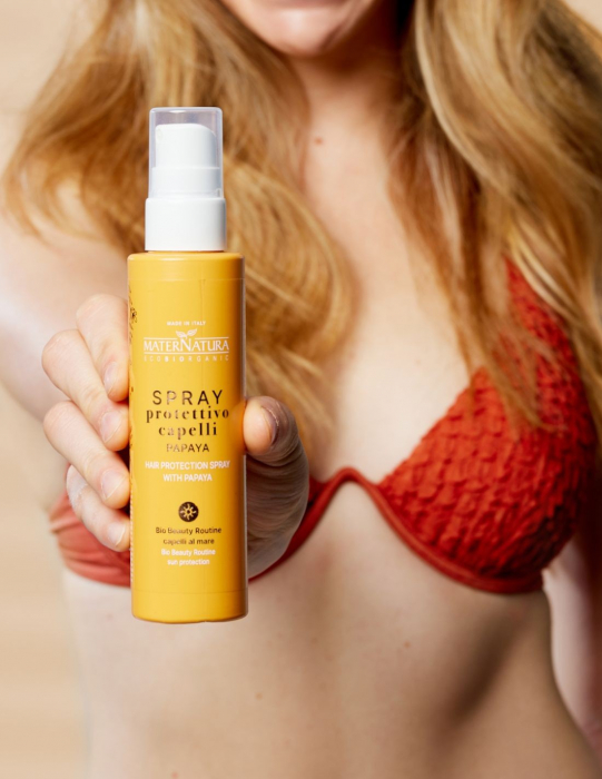 Spray cu filtre UV si papaya pentru par expus la soare, 150ml -  Maternatura [2]