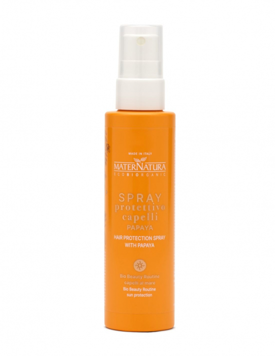 Spray cu filtre UV si papaya pentru par expus la soare, 150ml -  Maternatura [1]