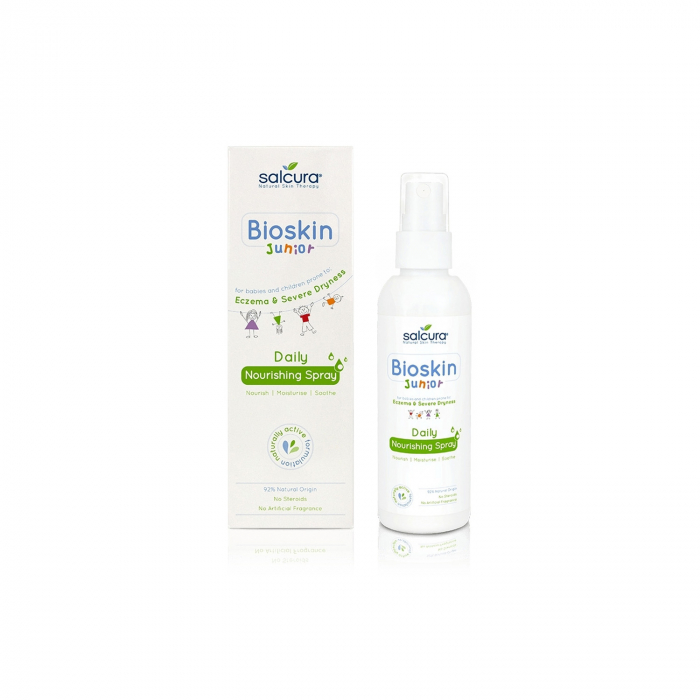 Spray nutritiv Bioskin junior pt bebelusi si copii, piele foarte uscata cu eczeme, Salcura 100 ml [1]