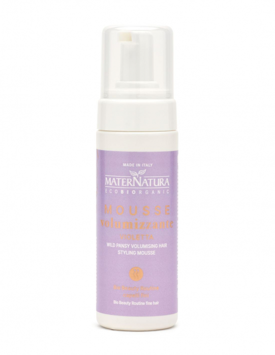 Spumă de păr pentru volum cu violete, 150ml -  Maternatura [1]