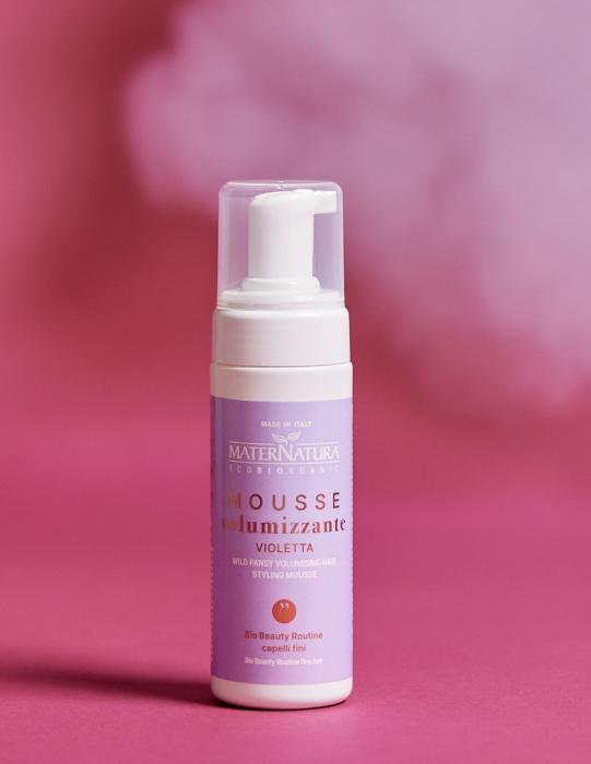 Spumă de păr pentru volum cu violete, 150ml -  Maternatura [2]