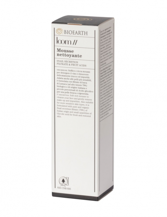 Spumă demachiantă cu extract de melc, 150ml - Loom Bioearth [3]